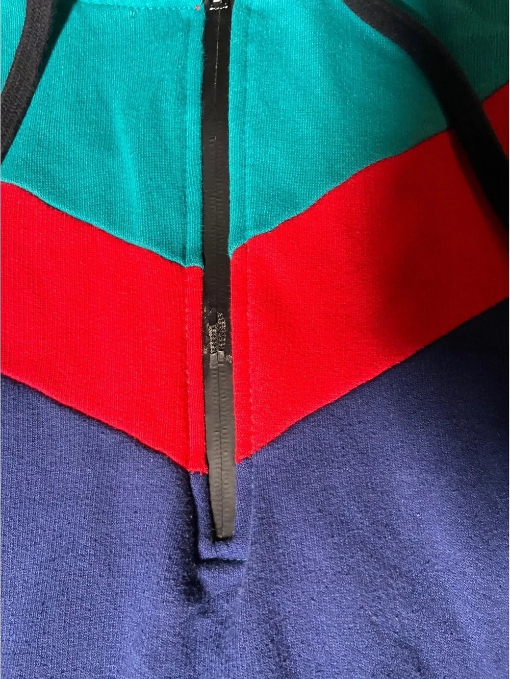 Vintage Colorful Blackjack Brand Jacket 1999 Color Block Zip Up Hoodie Pullover